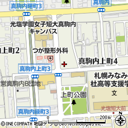 北海道札幌市南区真駒内上町周辺の地図