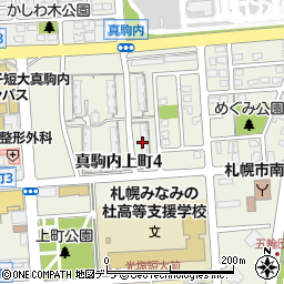 Ａお風呂のトラブル出張サービス・お風呂の生活救急車　札幌市南区・澄川四条・真駒内上町・千歳市・恵庭市・出張受付センター周辺の地図