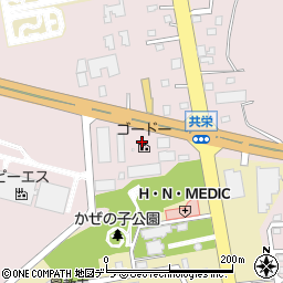 株式会社ゴードー　札幌工場周辺の地図