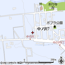 北海道札幌市南区中ノ沢1775-5周辺の地図