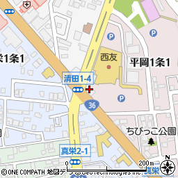 北央信用組合清田支店周辺の地図