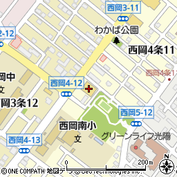 西松屋札幌豊平店周辺の地図