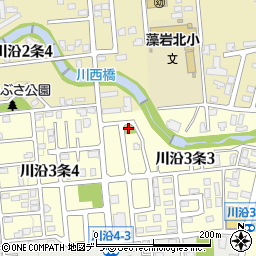 川沿さんさん公園周辺の地図