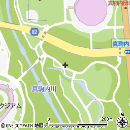 真駒内公園トイレ３周辺の地図