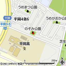 北海道札幌市清田区平岡４条周辺の地図