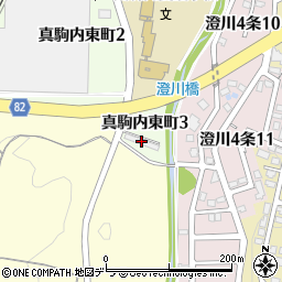 真駒内教職員アパート周辺の地図