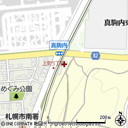 市交通局真駒内変電所周辺の地図