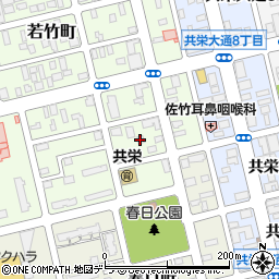 北海道釧路市若竹町3周辺の地図