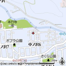 中ノ沢リス公園周辺の地図