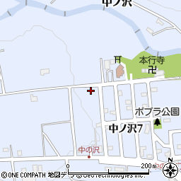 北海道札幌市南区中ノ沢1775周辺の地図