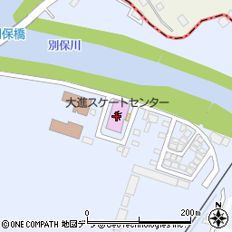 釧路市　小学校給食センター周辺の地図