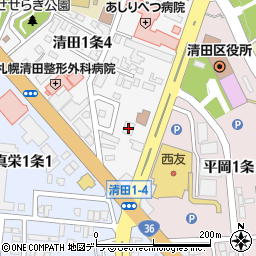 蟹工船　札幌かに市場周辺の地図