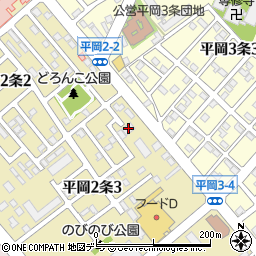 ツクイ札幌平岡周辺の地図