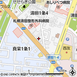 稚内信用金庫清田支店周辺の地図