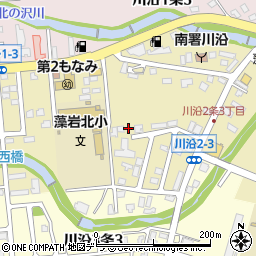 北海道札幌市南区川沿２条周辺の地図