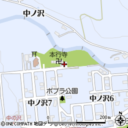 北海道札幌市南区中ノ沢1762-1周辺の地図