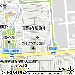 真駒内曙町4丁目付近駐車場【利用時間:8:00～22:30】(2)周辺の地図