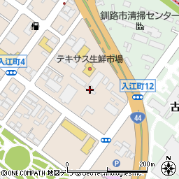株式会社オカモト　セルフ釧路周辺の地図