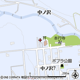 北海道札幌市南区中ノ沢1712周辺の地図