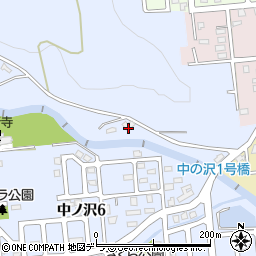 北海道札幌市南区中ノ沢1757周辺の地図