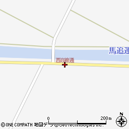 西8線通周辺の地図