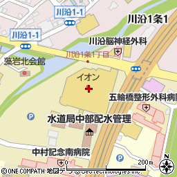イオン札幌藻岩店周辺の地図