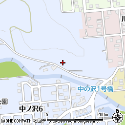 北海道札幌市南区中ノ沢1757-37周辺の地図