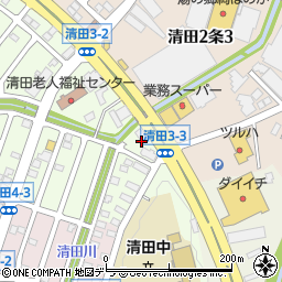 北海道札幌市清田区清田３条3丁目6周辺の地図