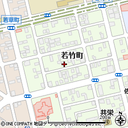 北海道釧路市若竹町周辺の地図