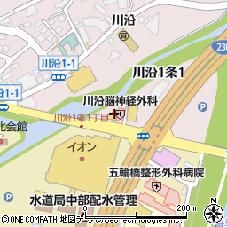 北海道札幌市南区川沿１条1丁目2-45周辺の地図