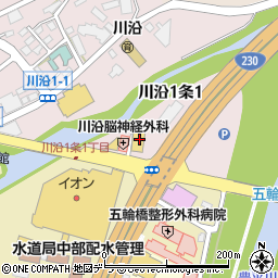北海道札幌市南区川沿１条1丁目2-41周辺の地図