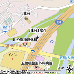 北海道札幌市南区川沿１条1丁目2-30周辺の地図