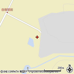 航空自衛隊長沼分とん基地周辺の地図