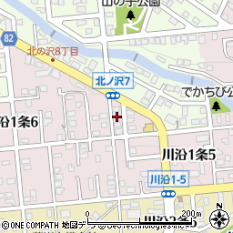 北海道札幌市南区川沿１条5丁目3-3周辺の地図
