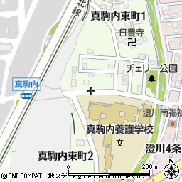 北海道札幌市南区真駒内東町周辺の地図
