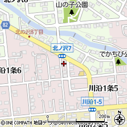 北海道札幌市南区川沿１条5丁目3-2周辺の地図