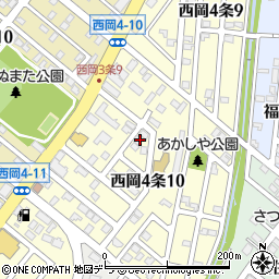 北海道札幌市豊平区西岡４条周辺の地図