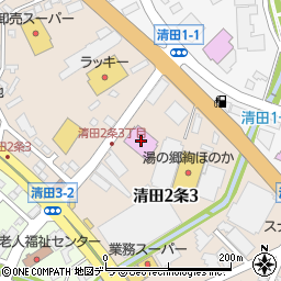ダイナム北海道札幌清田店周辺の地図