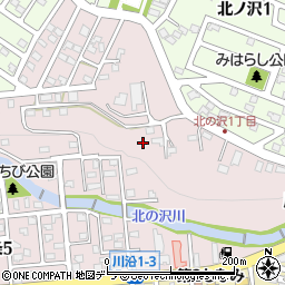 北海道札幌市南区川沿１条3丁目5周辺の地図