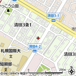 アパマンセンター札幌国際大学前周辺の地図