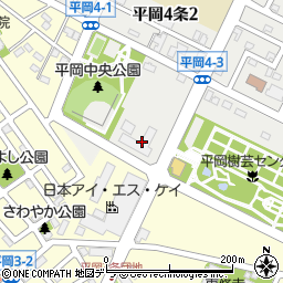 北海道札幌市清田区平岡４条2丁目2周辺の地図