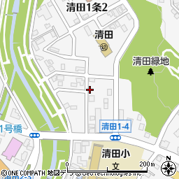 清田S駐車場【屋根あり】周辺の地図