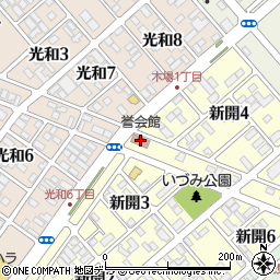 釧路町役場　誉会館周辺の地図