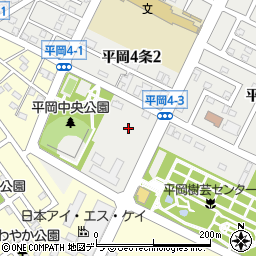 北海道札幌市清田区平岡４条2丁目3周辺の地図