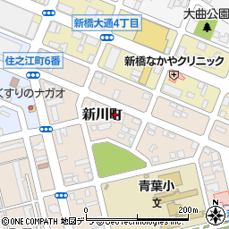 新井畳建具店周辺の地図