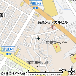 フロスティ清田Ａ周辺の地図