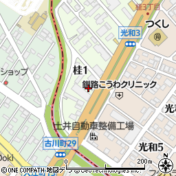 りらくる　釧路店周辺の地図