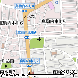 真駒内神社周辺の地図