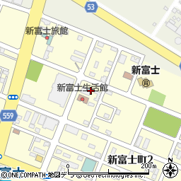 北海道釧路市新富士町3丁目周辺の地図