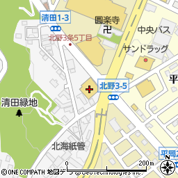 ファッションセンターしまむら清田店周辺の地図